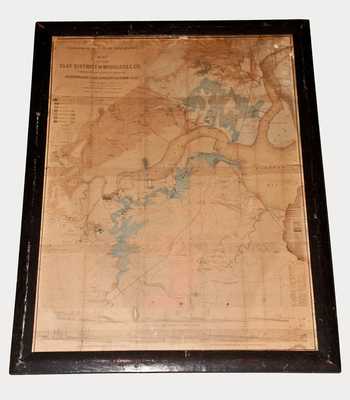 Very Rare 1877 MAP OF THE CLAY DISTRICT OF MIDDLESEX CO. (New Jersey)