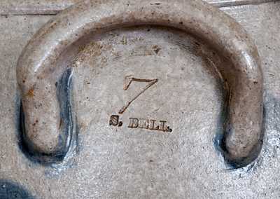 Extremely Rare and Important S. BELL (Samuel Bell, Winchester, VA) Seven-Gallon Stoneware Horses Jar, circa 1840