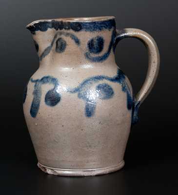 One-Quart Stoneware Pitcher att. Henry Remmey Jr., Philadelphia, PA, circa 1835