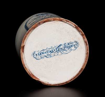 Rare CLEWS'S MANUFACTURER'S, Cobridge, England, circa 1820, Creamware Jar With Transfer-Printed Advertising for HEZEKIAH STARR / TOBACCO & CIGARS / BALTIMORE