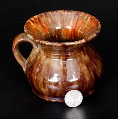 Rare Diminutive JOHN BELL (Waynesboro, PA) Redware Lady's Cuspidor