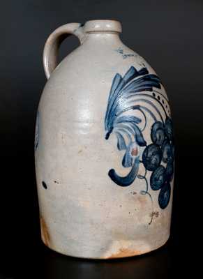 Extremely Rare M. & T. MILLER / NEWPORT, PA Stoneware Grapes Jug