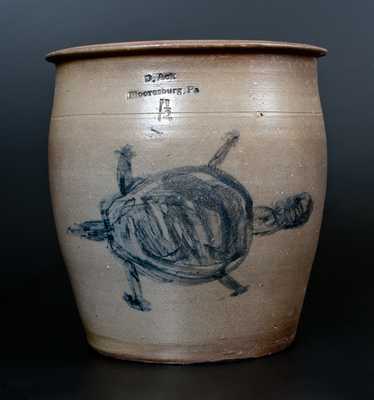 Extremely Rare D. Ack / Mooresburg, Pa Stoneware Turtle Crock
