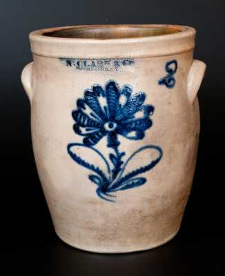 N. CLARK & Co / ROCHESTER. NY Stoneware Cream Jar