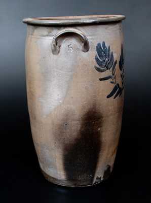 Unusual 5 Gal. Stoneware Jar attrib. Huntingdon County, PA, circa 1860