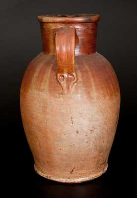 Large-Sized Stoneware Pitcher with Iron Dipped Surface, English, 19th century