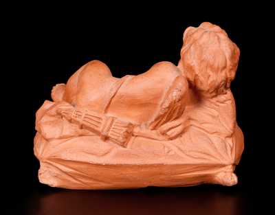 Rare Terra Cotta Figural Paperweight, 