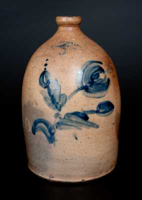 H. B. PFALTGRAFF / YORK, PA 3 Gal. Stoneware Jug with Floral Decoration