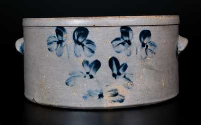 1 1/2 Gal. Baltimore Stoneware Cake Crock w/ Clover Decoration
