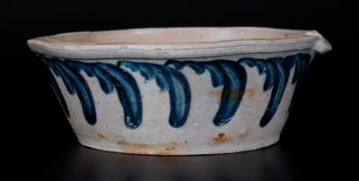 Baltimore Stoneware Milkpan w/ Profuse Swag Decoration