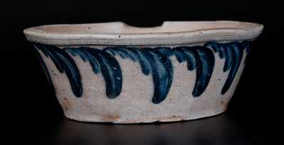 Baltimore Stoneware Milkpan w/ Profuse Swag Decoration