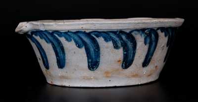 Baltimore Stoneware Milkpan w/ Profuse Swag Decoration