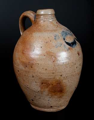 COMMERAWS Stoneware Jug with Impressed Decoration, Manhattan, circa 1810