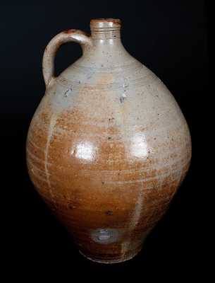 CHARLESTOWN (Boston) Stoneware Jug w/ Impressed Hearts Decoration