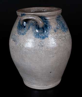 Two-Gallon Manhattan or New Jersey Open-Handled Stoneware Jar