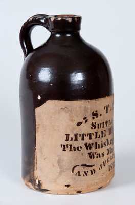 S. T. SUIT / SUITLAND, MD Tanware Whiskey Jug