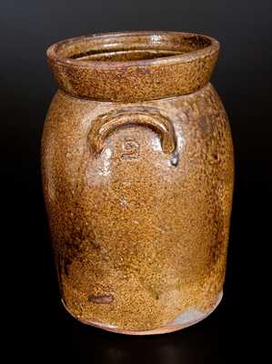 Alkaline-Glazed Stoneware Churn, Southeastern U.S. origin, second half 19th century