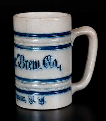 Whites Utica Stoneware Mug w/ Rochester Brew Co. Advertising