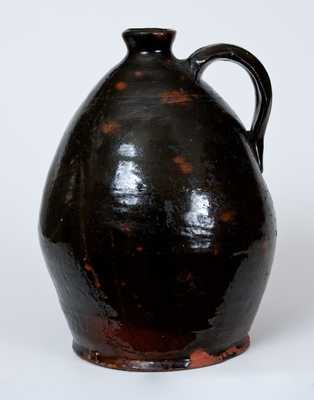 Ovoid New England Redware Jug