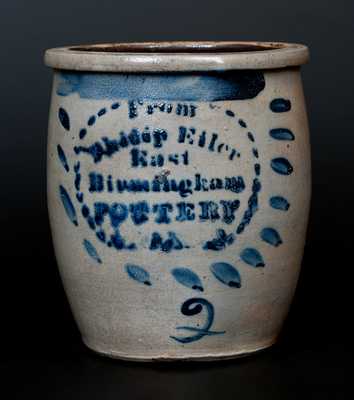 PHILIP EILER / EAST BIRMINGHAM, PA Stoneware Cream Jar
