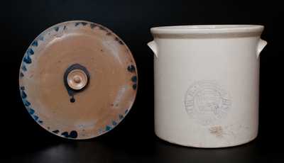Lot of Two: H. J. HEINZ CO. / PITTSBURGH, PA Stoneware Crock and Baltimore Stoneware Lid