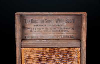 Rare Pottery Washboard, WESTERN RESERVE POTTERY CO. / WARREN, OHIO