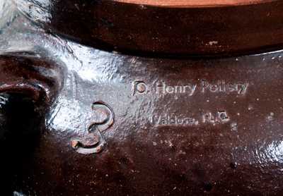 O. Henry Pottery / Valdese, NC 3 Gal. Stoneware Churn