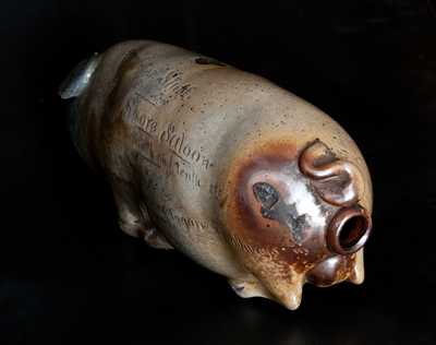Anna Pottery Lake Shore Saloon Pig Flask