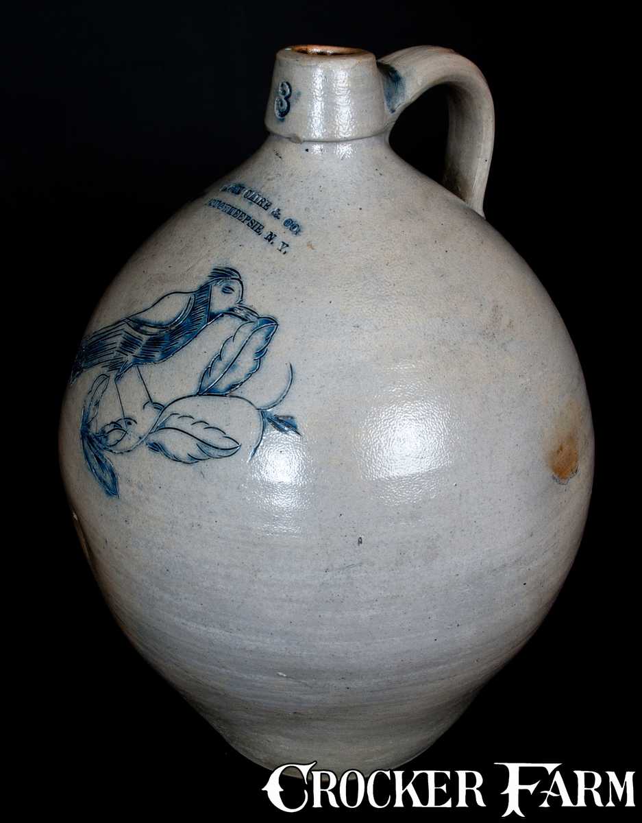 Rare JACOB CAIRE & CO. / POUGHKEEPSIE, N.Y. ThreeGallon Incised