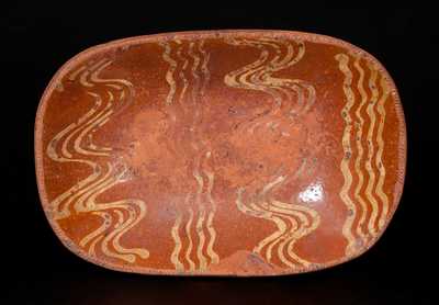 Slip-Decorated Redware Loaf Dish