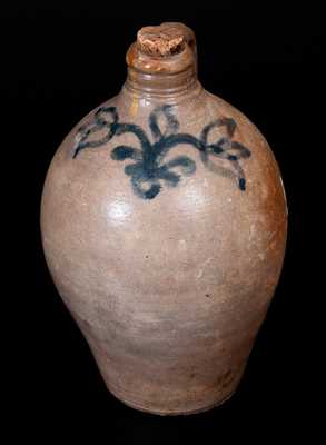 Small-Sized 18th Century Stoneware Jug, probably Capt. James Morgan, Cheesequake, NJ