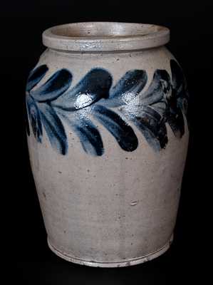 Small-Sized H. MYERS (Baltimore, MD) Stoneware Jar, Stamped 