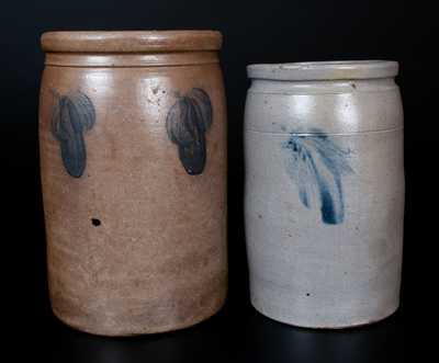 Two Baltimore, MD Stoneware Jars, circa 1875