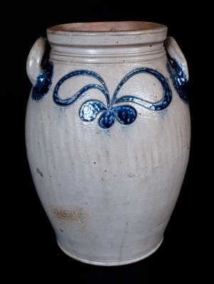 Extremely Rare Incised Baltimore Stoneware Jar, attrib. Henry Remmey, Sr.