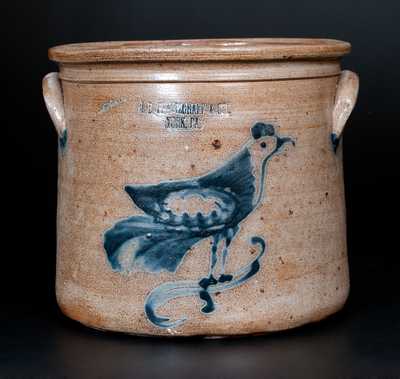 Scarce J.B. PFALTZGRAFF / YORK, PA Stoneware Bird Crock