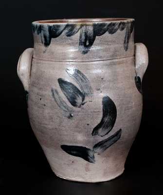 Half-Gallon Ovoid Stoneware Jar, possibly Ingalls, Taunton, Massachusetts