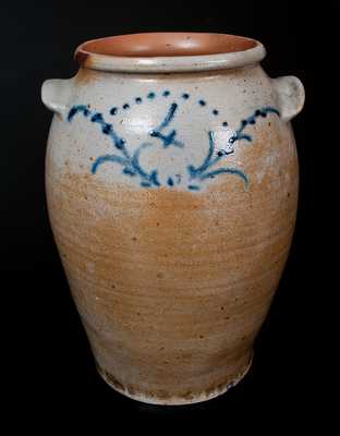 Early Baltimore Stoneware Crock, attrib. William Morgan, possibly with Thomas Amoss, c1820