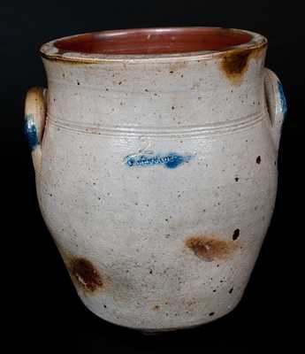 Two-Gallon J. BENNACE, Mogadore, OH Cobalt-Decorated Stoneware Ja
