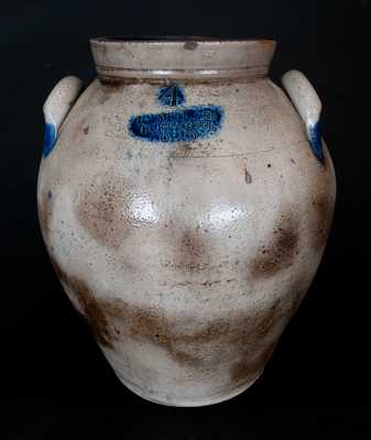 Four-Gallon I.M. MEAD & Co / PORTAGE Co / OHIO Cobalt-Decorated Stoneware Jar