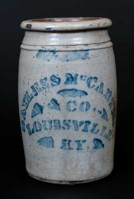 BAYLESS, McCARTHEY & CO. / LOUISVILLE, KY Stoneware Jar