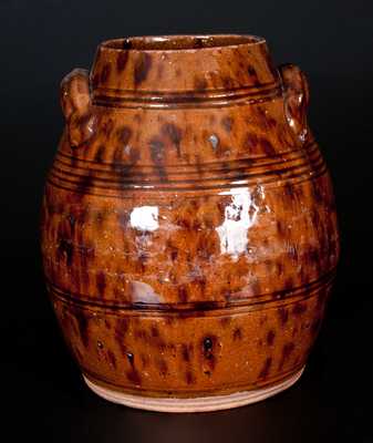 Early 19th Century Redware Jar w/ 