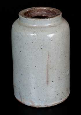 JOHN BELL, Waynesboro, PA Celadon-Glazed Stoneware Canning Jar