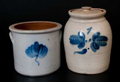 Lot of Two: One-Gallon Northeastern U.S. Stoneware Jars