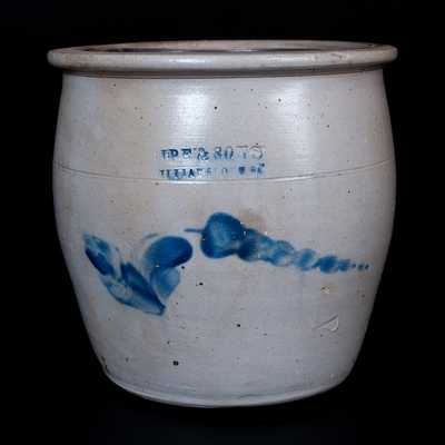 SIPE & SONS / WILLIAMSPORT Decorated Stoneware Cream Jar