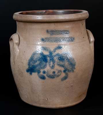 SOMERSET POTTERS WORKS, Somerset, MA Stoneware Jar with Floral Decoration