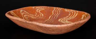 Slip-Decorated Redware Loaf Dish