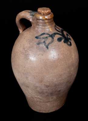 Small-Sized 18th Century Stoneware Jug, probably Capt. James Morgan, Cheesequake, NJ