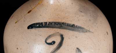 Scarce N. White. / Utica Two-Gallon Stoneware Jug