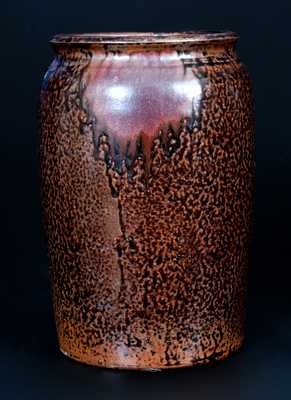 J.S. NASH, (Jefferson S. Nash, possibly Milligan Frazier) Marion County, Texas Stoneware Jar