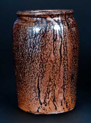 J.S. NASH, (Jefferson S. Nash, possibly Milligan Frazier) Marion County, Texas Stoneware Jar